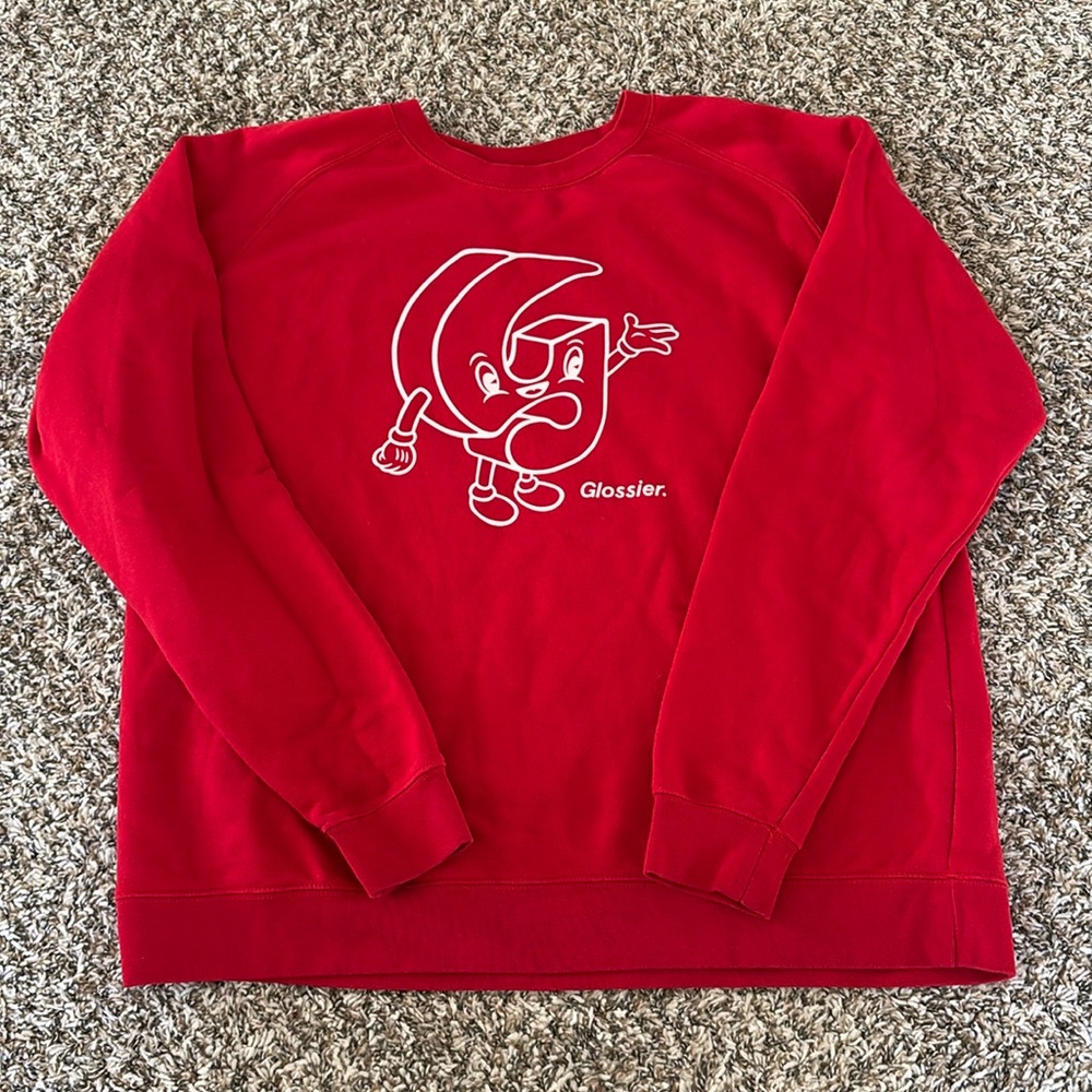 Glossier Red G Pal Sweatshirt